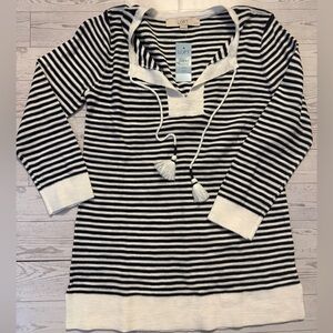 ⚓️ LOFT Navy and White Striped Pullover XXS Petite